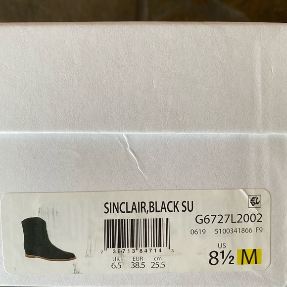 Vince Suede black Sinclair boots 8.5 - Picture 4 of 4